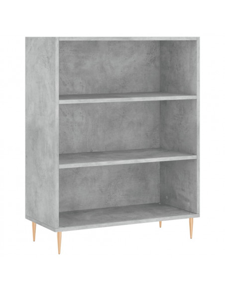 Libreria Grigio Cemento 69,5x32,5x90 cm in Legno Multistrato