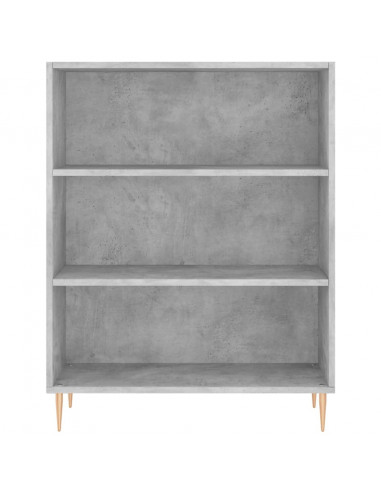 Libreria Grigio Cemento 69,5x32,5x90 cm in Legno Multistrato