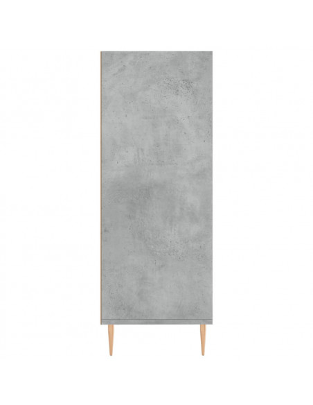 Libreria Grigio Cemento 69,5x32,5x90 cm in Legno Multistrato