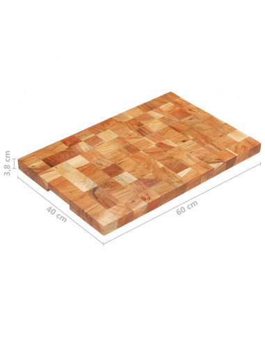 Tagliere 60x40x3,8 cm in Legno Massello di Acacia