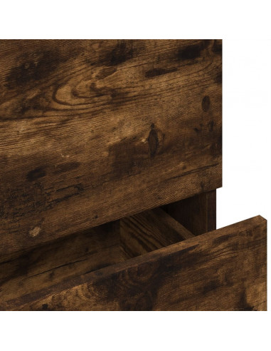 Mobile Lavabo Rovere Fumo 78x37x59 cm in Truciolare