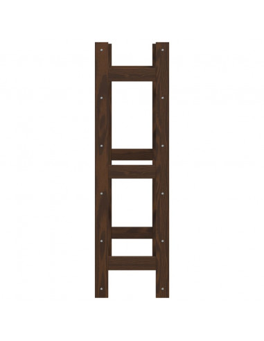 Portabottiglie per 30 Bottiglie Marrone Legno Massello di Pino