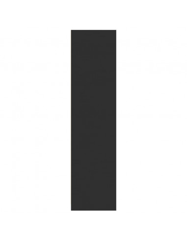 Armadio Nero 30x50x200 cm in Legno Multistrato