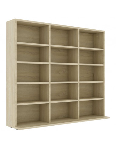 Armadietto CD Rovere Sonoma 102x23x89,5 cm in Legno Multistrato