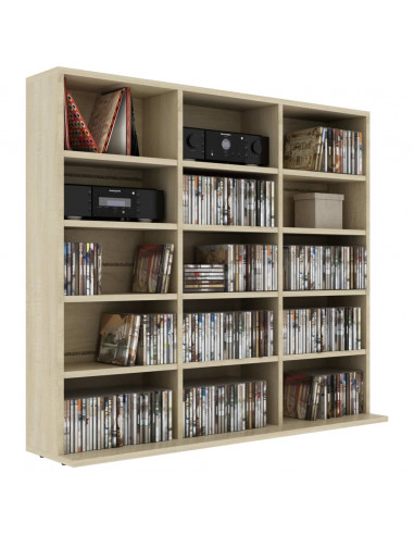 Armadietto CD Rovere Sonoma 102x23x89,5 cm in Legno Multistrato