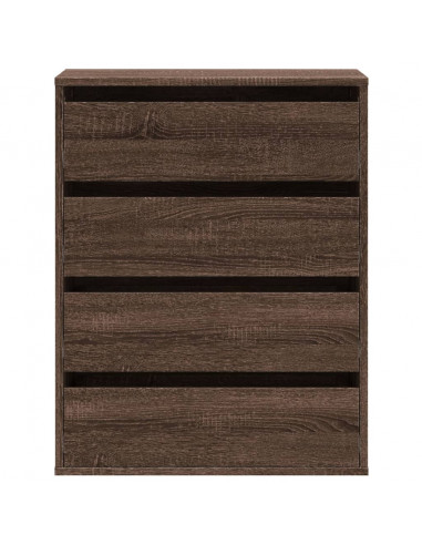 Cassettiera Angolo Rovere Marrone 60x41x76cm Legno Multistrato