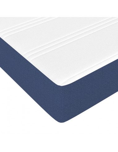 Materasso a Molle Insacchettate Blu 80x200x20 cm in Tessuto