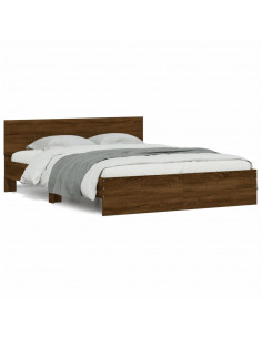 Giroletto con Testiera Rovere Marrone 140x190 cm 2