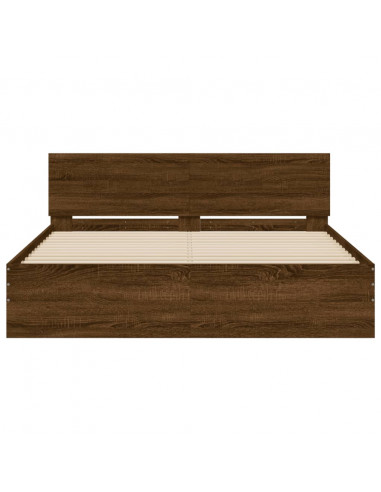 Giroletto con Testiera Rovere Marrone 140x190 cm