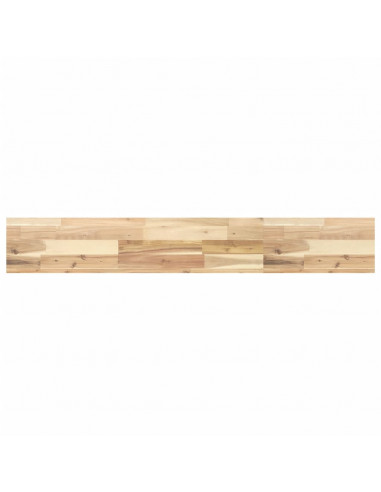 Ripiano a Parete 140x20x4 cm Legno Massello Acacia Non Trattato