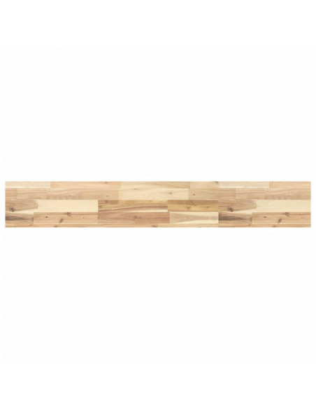Ripiano a Parete 140x20x4 cm Legno Massello Acacia Non Trattato