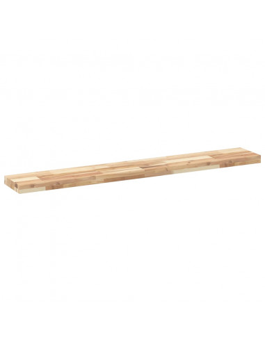 Ripiano a Parete 140x20x4 cm Legno Massello Acacia Non Trattato