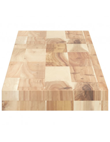 Ripiano a Parete 140x20x4 cm Legno Massello Acacia Non Trattato
