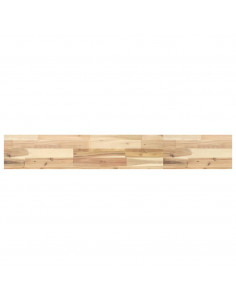 Ripiano a Parete 160x20x4 cm Legno Massello Acacia Non Trattato 2