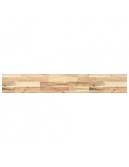 Ripiano a Parete 160x20x4 cm Legno Massello Acacia Non Trattato