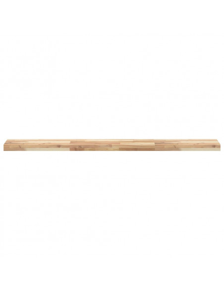Ripiano a Parete 160x20x4 cm Legno Massello Acacia Non Trattato