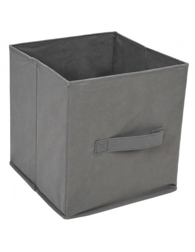 Armadietto con 3 Cassetti in Tessuto Grigio 34x34x101cm Acciaio