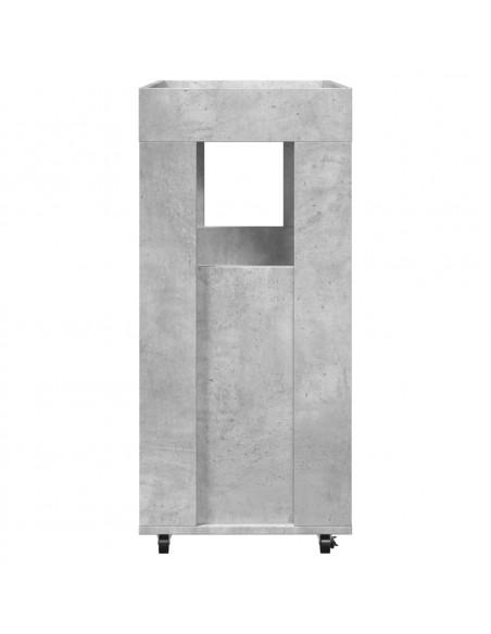 Carrello Bar Grigio Cemento 60x39,5x89 cm in Legno Multistrato