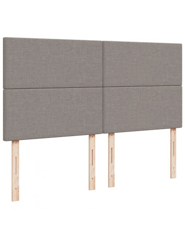 Giroletto a Molle con Materasso Tortora 180x200 cm in Tessuto