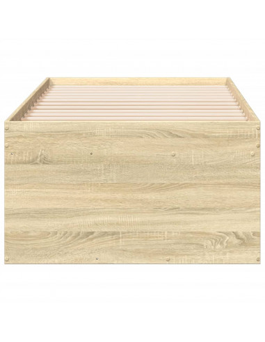 Divano Letto con Cassetti Rovere Sonoma 90x190 cm Multistrato