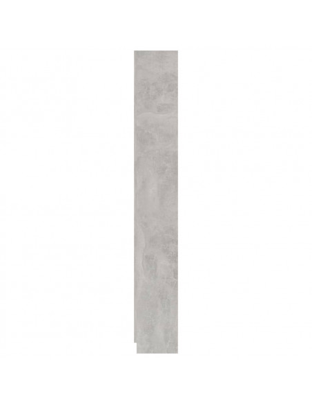 Libreria 5 Ripiani Grigio Cemento 60x24x175cm Legno Multistrato