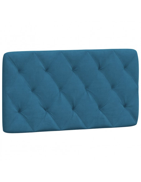 Letto con Materasso Blu 100x200 cm in Velluto