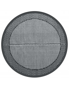 Tappeto da Esterno Grigio Ø160 cm in PP 2