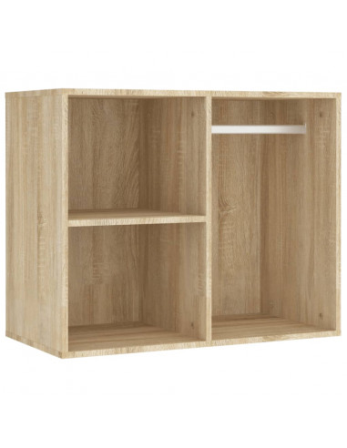 Toeletta LED con 2 Armadietti Legno Multistrato Rovere Sonoma