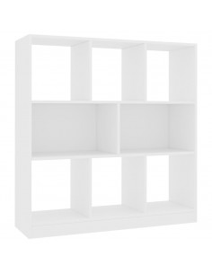 Libreria Bianca 97,5x29,5x100 cm in Legno Multistrato 2