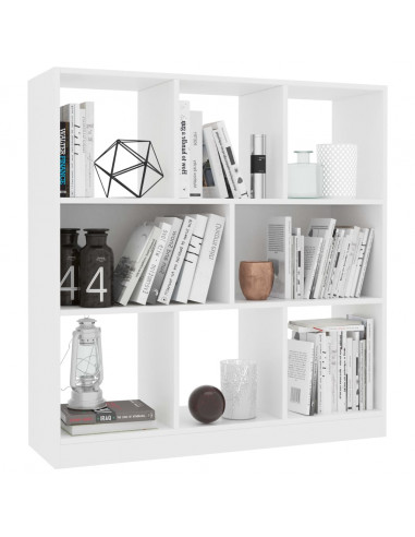 Libreria Bianca 97,5x29,5x100 cm in Legno Multistrato