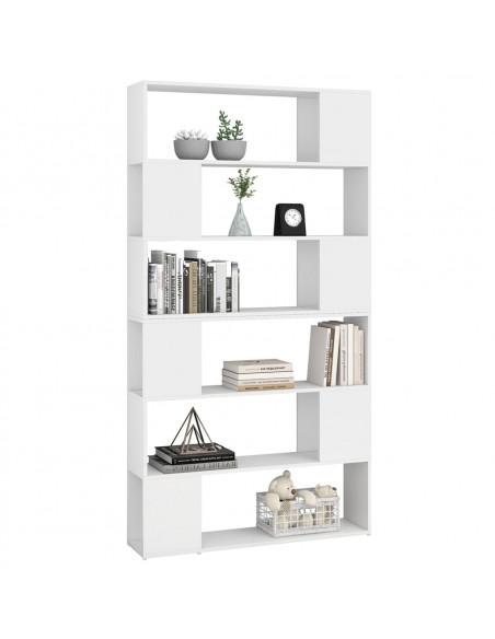Libreria/Divisorio Bianco 100x24x188 cm