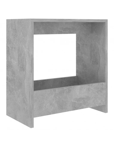 Tavolino Grigio Cemento 50x26x50 cm in Legno Multistrato