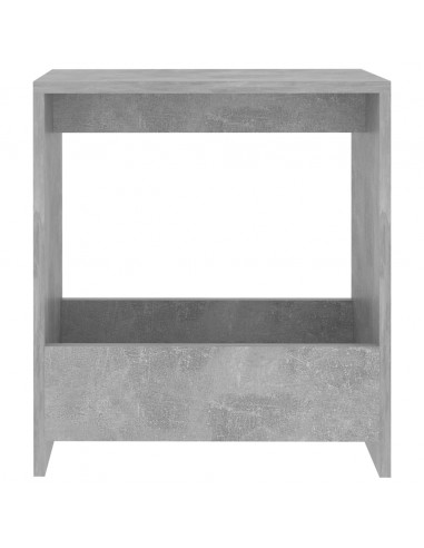 Tavolino Grigio Cemento 50x26x50 cm in Legno Multistrato