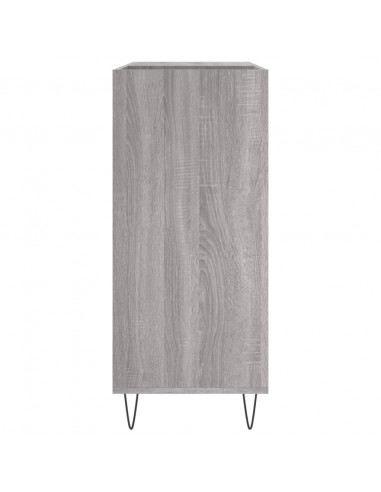 Mobile Porta Dischi Grigio Sonoma 84,5x38x89 Legno Multistrato