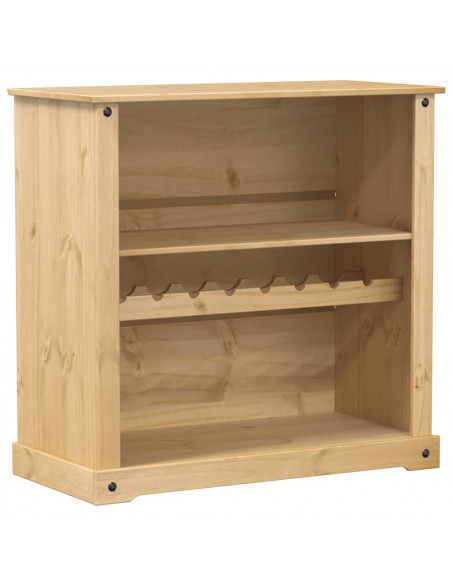Cantinetta per Vini Corona 107,5x51x105,5cm Legno Massello Pino