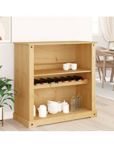 Cantinetta per Vini Corona 107,5x51x105,5cm Legno Massello Pino