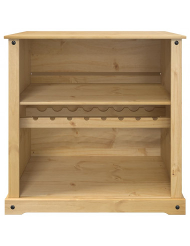 Cantinetta per Vini Corona 107,5x51x105,5cm Legno Massello Pino