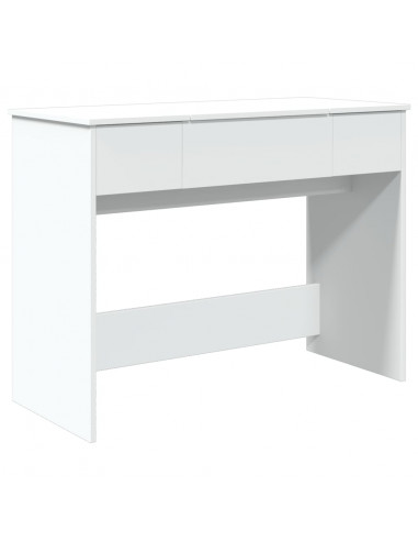 Toeletta con Specchio Bianco 100x45x76 cm