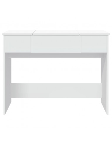 Toeletta con Specchio Bianco 100x45x76 cm