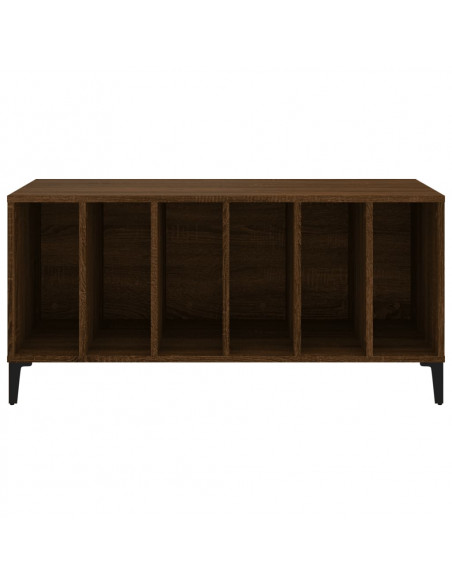 Mobile Porta Dischi Rovere Marrone 100x38x48 Legno Multistrato