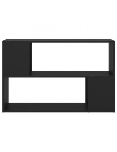 Libreria Nera 100x24x63 cm in Truciolato