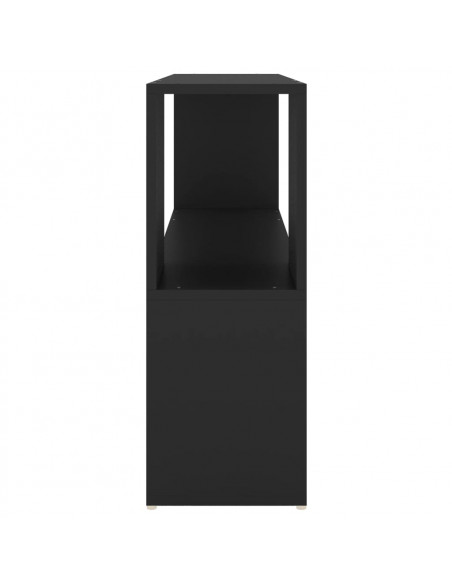 Libreria Nera 100x24x63 cm in Truciolato
