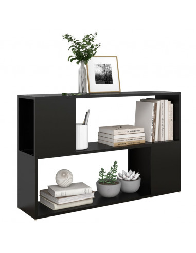 Libreria Nera 100x24x63 cm in Truciolato