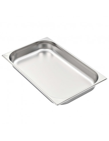 Contenitori Gastronorm 4 pz GN 1/1 65 mm in Acciaio Inox