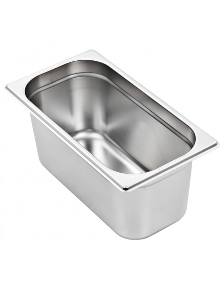 Contenitori Gastronorm 4 pz GN 1/3 150 mm in Acciaio Inox