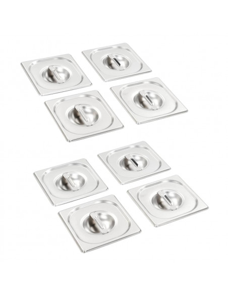 Coperchi per Teglie GN 1/6 8 pz in Acciaio Inox