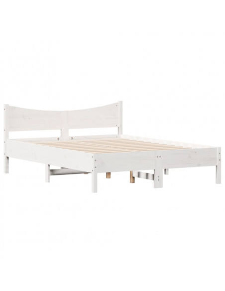 Giroletto Bianco 140x190 cm in Legno Massello di Pino