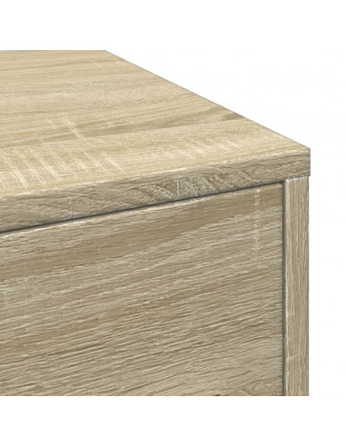 Armadietto da Bagno Stretto con Ruote Rovere Sonoma Truciolato