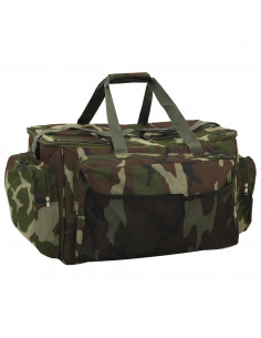 Borsa da Pesca Impermeabile Verde Mimetico in Tessuto Oxford 2