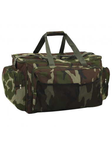 Borsa da Pesca Impermeabile Verde Mimetico in Tessuto Oxford